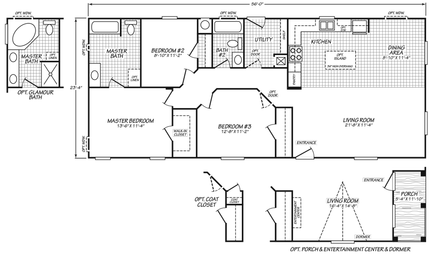 Catalina 24 X 56 1306 Sqft Mobile Home Factory Expo Outlet Center