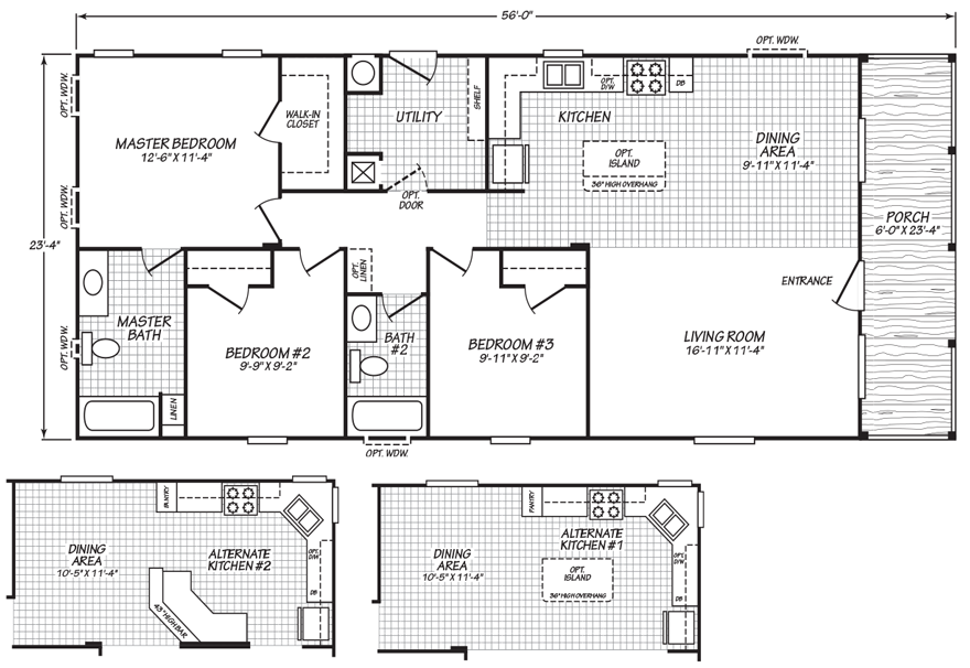 24x56 Floor Plans